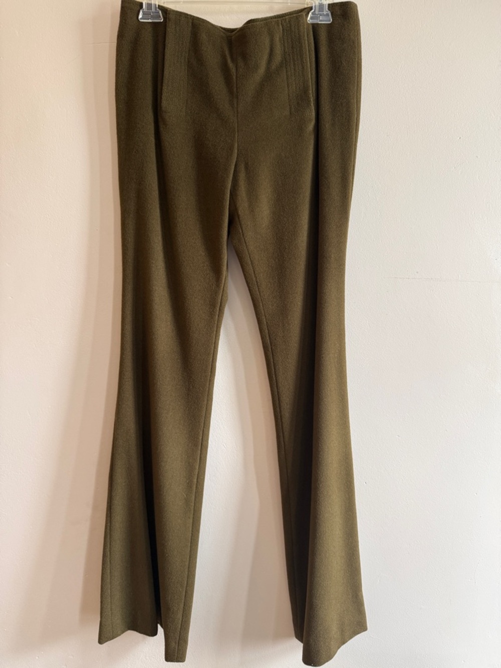 Tory Burch Olive Green Straight Leg Pants